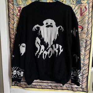 Spooky Ghost Knit Sweater
